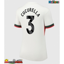 Camisa de Futebol Chelsea Marc Cucurella #3 Equipamento Secundário Mulheres 2025-26 Manga Curta